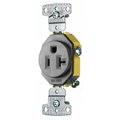 Hubbell Wiring Device-Kellems TradeSelect, Straight Blade Devices, Residential Grade, Tamper Resistant Receptacles, Single, 20A 125V, 2- Pole 3-Wire Grounding, 5-20R RR201GY